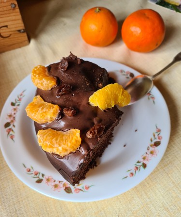 Gâteau roulé au chocolat, sans gluten, sans lactose et sans sucre de canne  - Ma Cuisine a du Sens